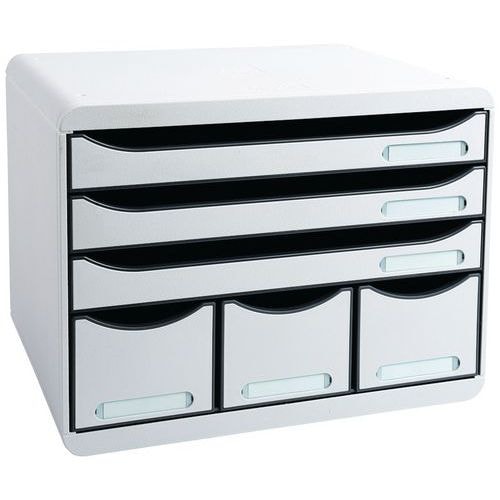 Store-box maxi 6 tiroirs gris lumière - Image principale