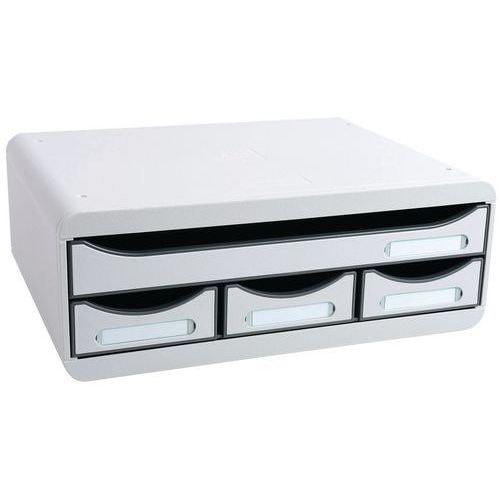 Toolbox mini 4 tiroirs gris lumière - Image principale