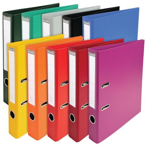 Lot de 10 Class. Prem'Touch PVC A4 Dos 50mm Couleurs assorties vives - Image principale
