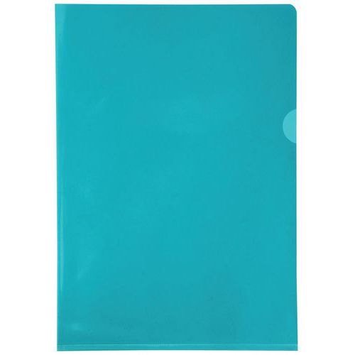 Etui carton de 100 poch. coin pvc lisse  hr 13/100e A4 vert - Image principale