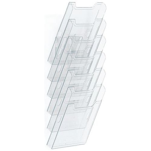 Trieur mural A4 vertical 6 cases - cristal - Image principale