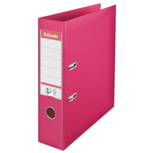 Lot de 10 Classeur à levier Esselte N°1 Power, 75 mm, A4, Fuchsia - Image principale