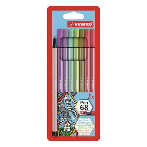 Etui 8 feutres Pen 68 couleurs "cocooning - Image principale