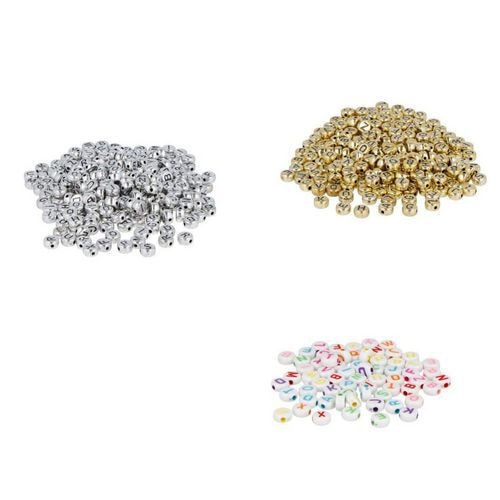 Bocal 1200 perles plastique lettres Ø 7 mm trou Ø1.2 mm - Innspiro - Image principale