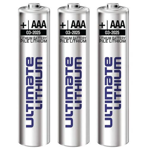 Lot de 3 Piles Lithium (AAA) - Testo - Image principale
