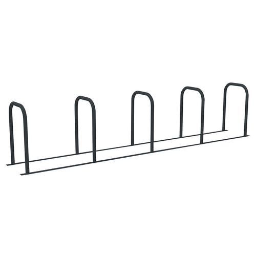 Borne vélos en U reliée 5U peinte gris anthracite - Image principale
