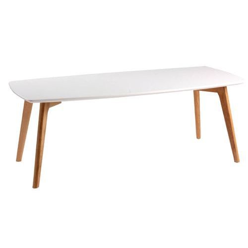Table basse Marco 110x50 cm haut. 40 cm Chêne/Blanc - Image principale