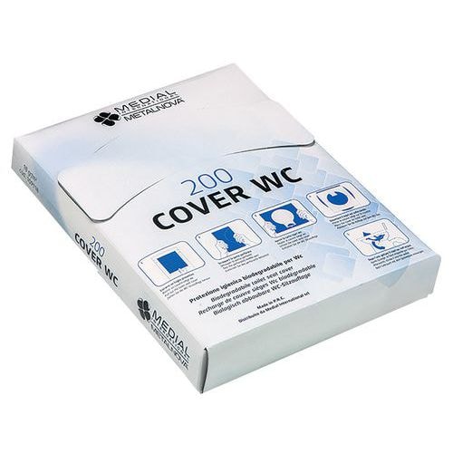 Couvre-sièges biodégradable blanc - Lot de 10 paquets - Image principale
