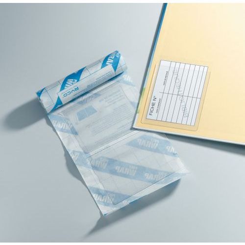 pochette porte fiche adhésive PVC 80 microns 85mm x 130mm - Image principale