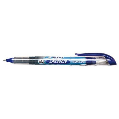 Stylo encre gel liquide pointe aiguille 0.5 mm Penac  - bleu - Image principale