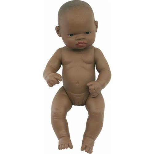 Bébé africain fille 32 cm sans cheveux - Image principale
