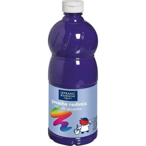 Flacon 1 litre gouache redimix lefranc bourgeois - violet - Image principale