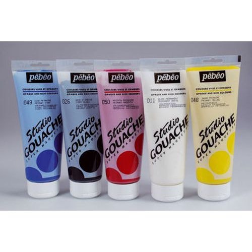 Tube plastique 220 ml studio gouache pebeo - blanc - Image principale