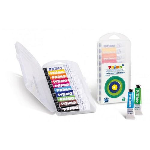 Boîte 10 tubes 12 ml gouache pâteuse, assortis - Image principale