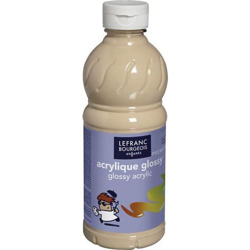 Flacon 500 ml, couleurs acryliques glossy lefranc & bourgeois - pêche - Image principale