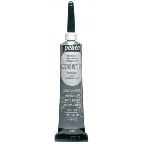 Boîte 6 tubes cerne relief 6 x 20 ml Pébéo - plomb - Image principale