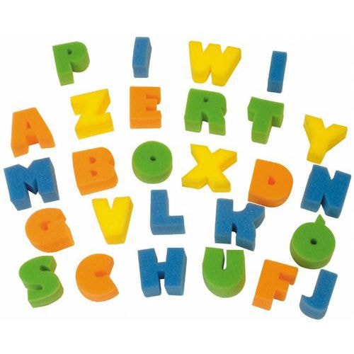 Sachet lettres et chiffres en mousse (35 pièces) 45x40 mm - Image principale