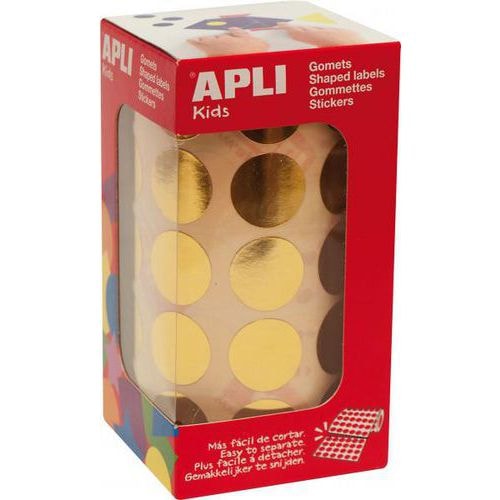 Lot de 3 rouleaux gommettes rondes 20mm - Image principale
