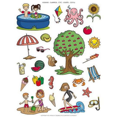 Lot de 48 feuilles gommettes repositionnables - Image principale