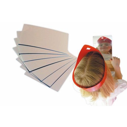 Feuille miroir rectangulaire à découper (Pochette de 8) - Image principale