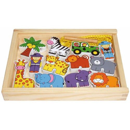 Coffret 12 grands animaux à lacer - Image principale