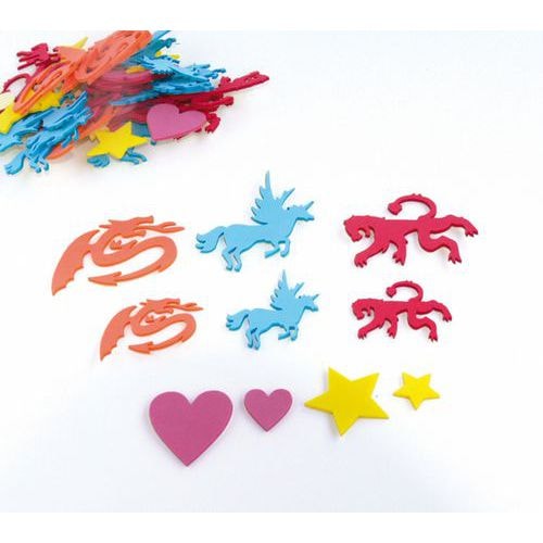 Kit déguisement 250 formes mousse adhésive thème Moyen âge - Image principale