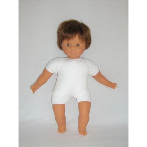 Bébé européen garçon 40 cm avec cheveux - Image principale