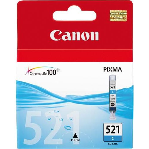 Cartouche jet d'encre canon CLI-521 C cyan 2934B001 - Image principale