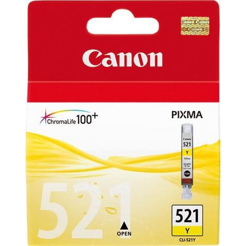 Cartouche jet d'encre Canon CLI-521 Y jaune 2936B001 - Image principale