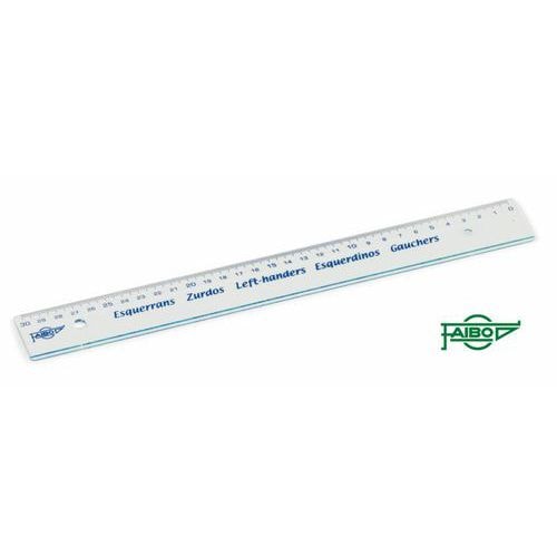 Règle cristal anti-tache spécial gaucher 30 cm - Image principale