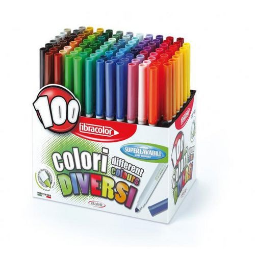 Boite de 100 feutres dessin - Image principale