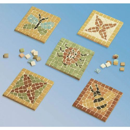 Atelier créatif de mosaïques - dessous de verre 9x9 cm - Image principale