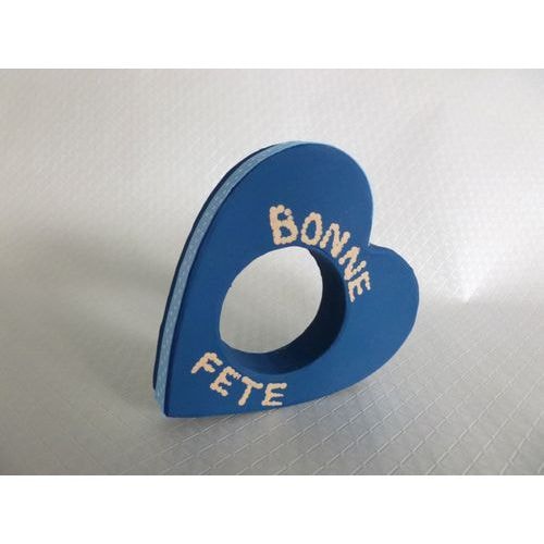 Rond de serviette forme cœur en carton 110 mm (Lot de 6) - Image principale