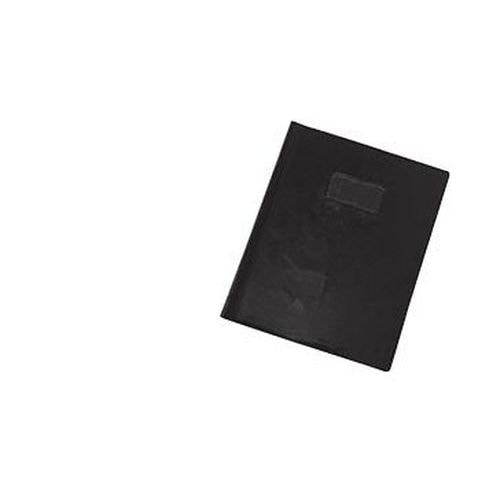 Protège cahier plastique 24x32 cm couleur opaque épaisseur: 20/100e - Noir - Image principale
