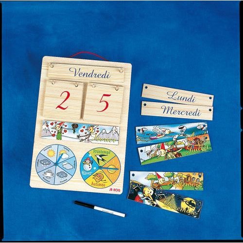Calendrier perpétuel en bois - Image principale