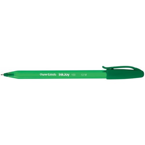 Stylo bille Paper Mate à capuchon InkJoy pointe moyenne 1 mm - vert - Image principale