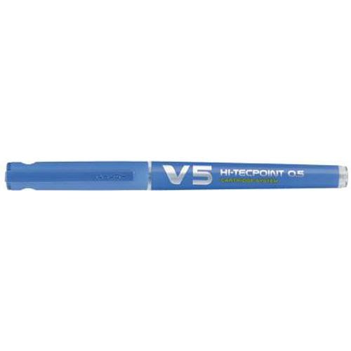 Stylo roller encre liquide Begreen Hi-Tecpoint V5 pointe 0.5 mm - bleu - Image principale