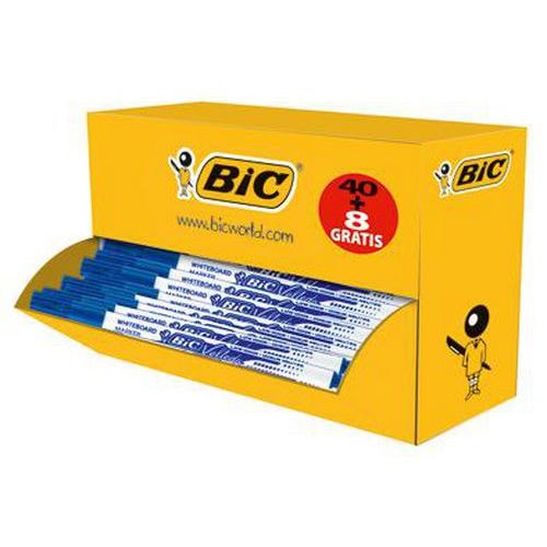 Pack collectivité 48 feutres Velleda pointe fine encre bleue - Image principale