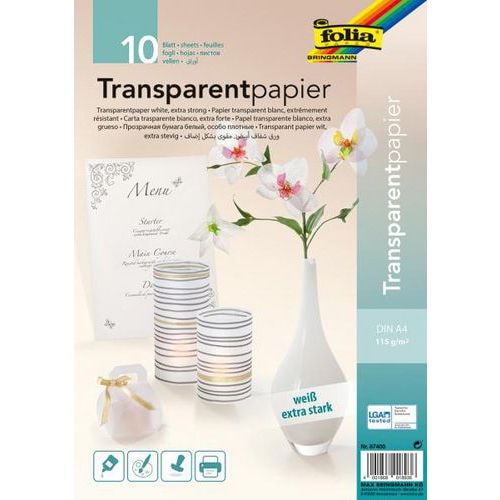 Feuille calque blanc 115g A4 imprimable (Pochette de 10) - Image principale