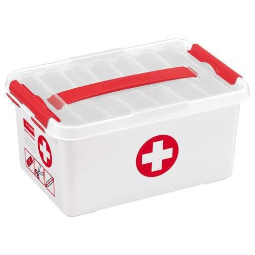 Boite de rangement pharmacie de 6L avec poignée - Image principale