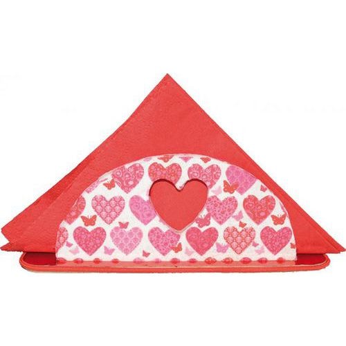 Porte-serviette médium bois - coeur - Image principale