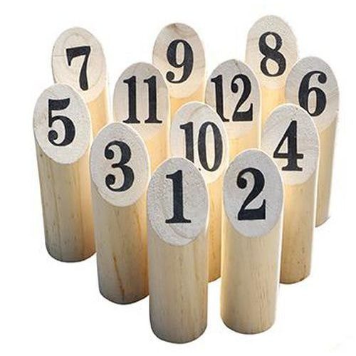 Jeu number Kubb quilles finlandaises bois - Image principale