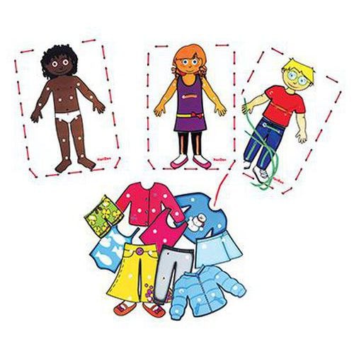 Lot de 3 personnages à habiller - Image principale