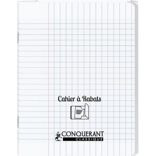 Cahier avec rabats 96 pages seyes, format 24 x 32 cm Polypropylène - Incolore - Image principale