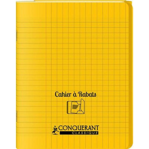Cahier avec rabats 96 pages seyes 24x32 cm polypropylène - Conquerant - Image principale