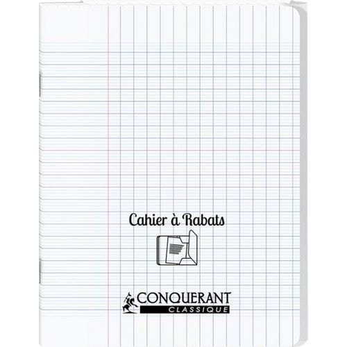 Cahier avec rabats 48 pages seyes 17x22 cm - Polypropylène Incolore - Image principale