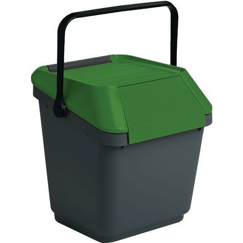 Poubelle EasyMax 35 L noir/vert - Image principale