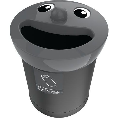 Poubelle Smiley Face 52L Cannettes - Vepabins - Image principale