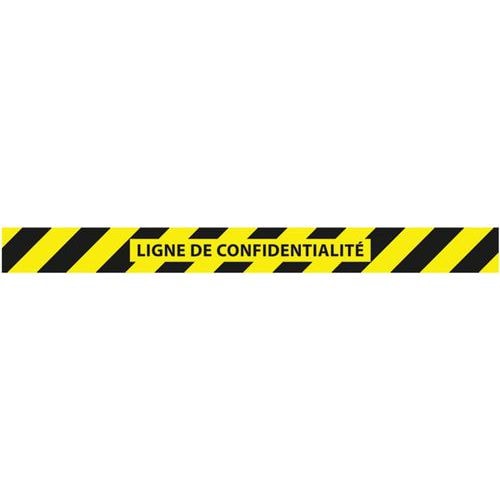 Bande adhésive "ligne de confidentialité" jaune/noir 90x1000 - Image principale