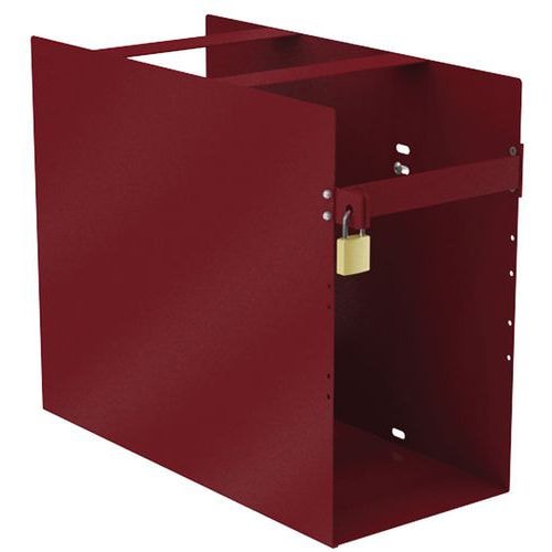 Coffre UC ouvert Arcade - rouge carmin - Image principale